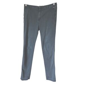Kenzo Paris Mens Slim Fit Chino‎ Trousers Dark Teal Blue Eye Logo 48/40 Pants